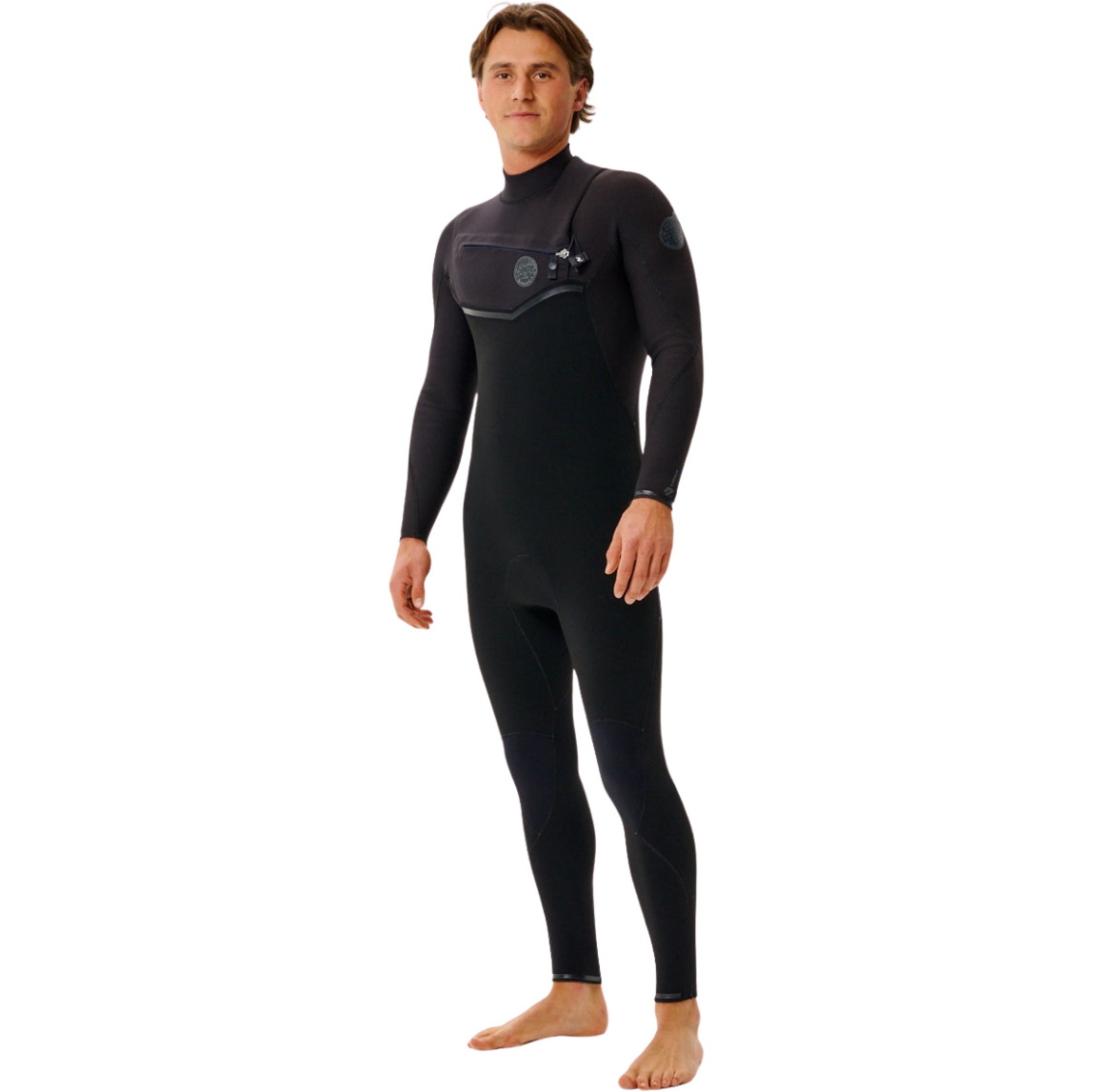 2026 Rip Curl Da Uomo E-Bomb 3/2mm Chest Zip Muta 17SMFS - Black